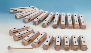 Klangbausteine aus Buche - Einzelt�ne