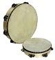 Tamburin mit Naturfell und Schellen