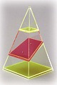 4-seitige Pyramide, zerlegbar