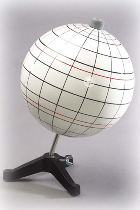 Schreibglobus mit L�ngen- und Breitengraden