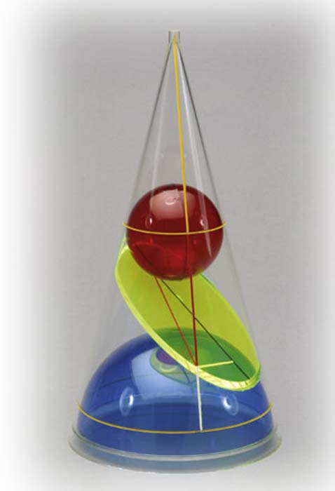 Kegel mit Ellipse und zwei Ber�hrungskugel