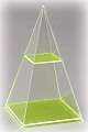 4-seitige Pyramide mit waagerechtem Schnitt