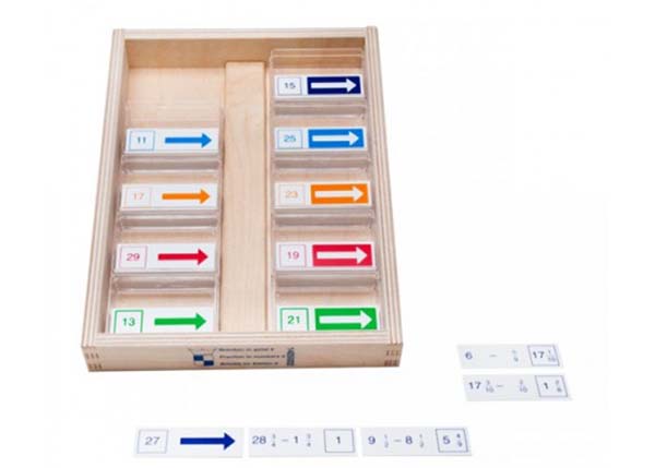 Br�che-Domino in Zahlen subtrahieren