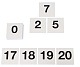 Ziffernpl�ttchen bis 20