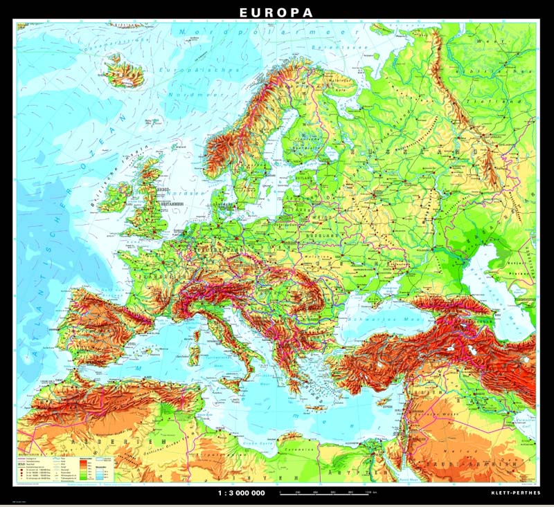 Europa - physisch, 5601670 • Geographie --> Karten --> Europa --> gesamt Europa - physisch, 5601670 • Geographie --> Karten --> Europa --> gesamt
