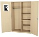 Garderobenschrank mit Spiegel