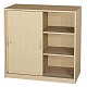 Unterschrank mit Schiebet�ren und Mittelwand