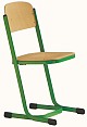 Sch�lerstuhl mit Doppel-U-Fu� - geschlossener Sitztr�ger