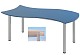 SoooRounD Wellen Rechtecktisch, h�henverstellbar