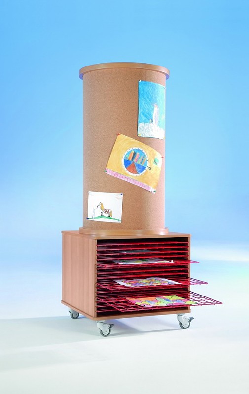 Litfa�s�ule & Unterschrank