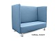 CUBE Schallschutz Sofa - Webstoff