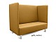 CUBE Schallschutz Sofa - Webstoff